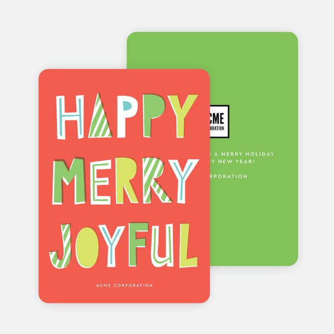 Casual Wishes Company Holiday Cards Paper Culture
