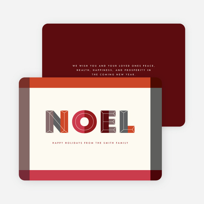 Noel Patch Christmas Cards - Multi