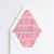 Painted Squares Wedding Envelope Liners - Pink