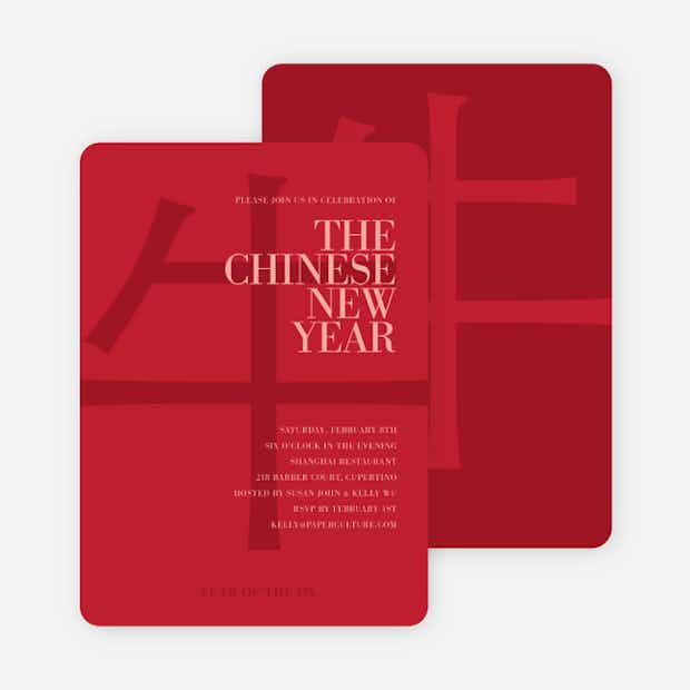 Year of the Ox – Bold Red New Year - Main