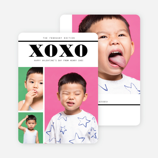 Masthead XO Valentine’s Day Cards - Black
