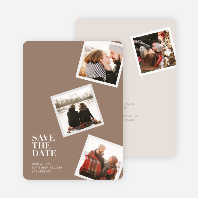 It’s Raining Photos Save the Date Photo Cards - Yellow