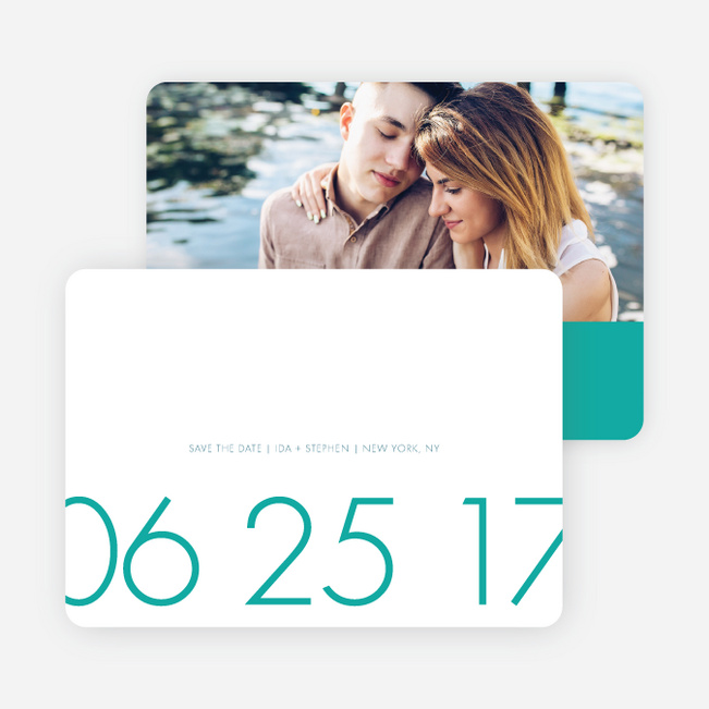 It’s a Date Save the Date Cards - Green