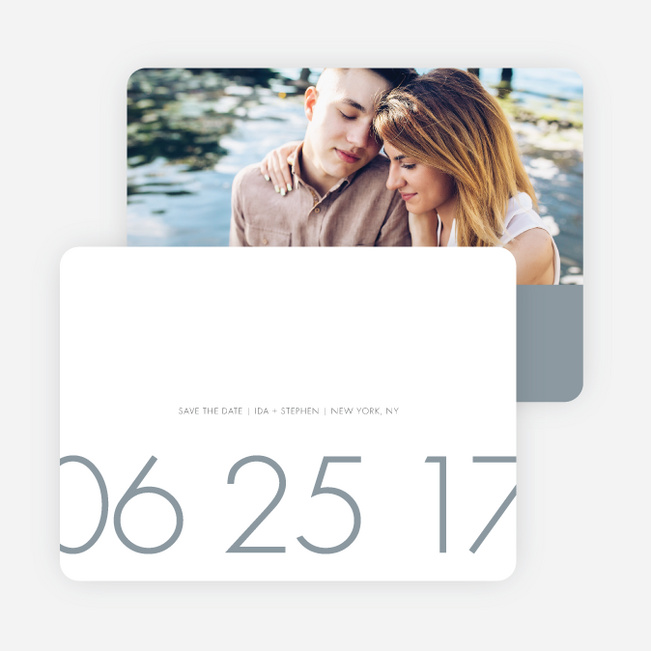 It’s a Date Save the Date Cards - Gray