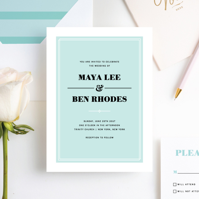 chic wedding invitations