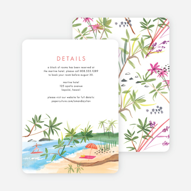 Destination Bound Wedding Information Cards - Multi