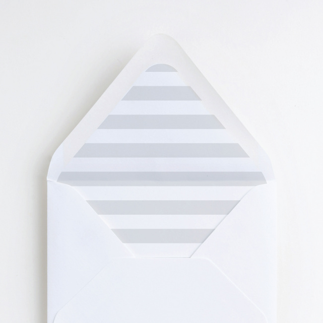 Classic Style Wedding Envelope Liners - Gray