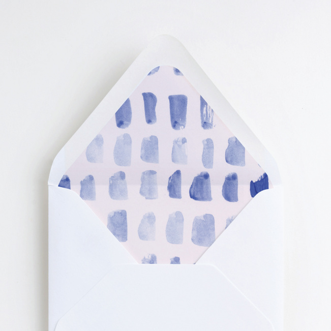 NYC Landmarks Wedding Envelope Liners - Blue