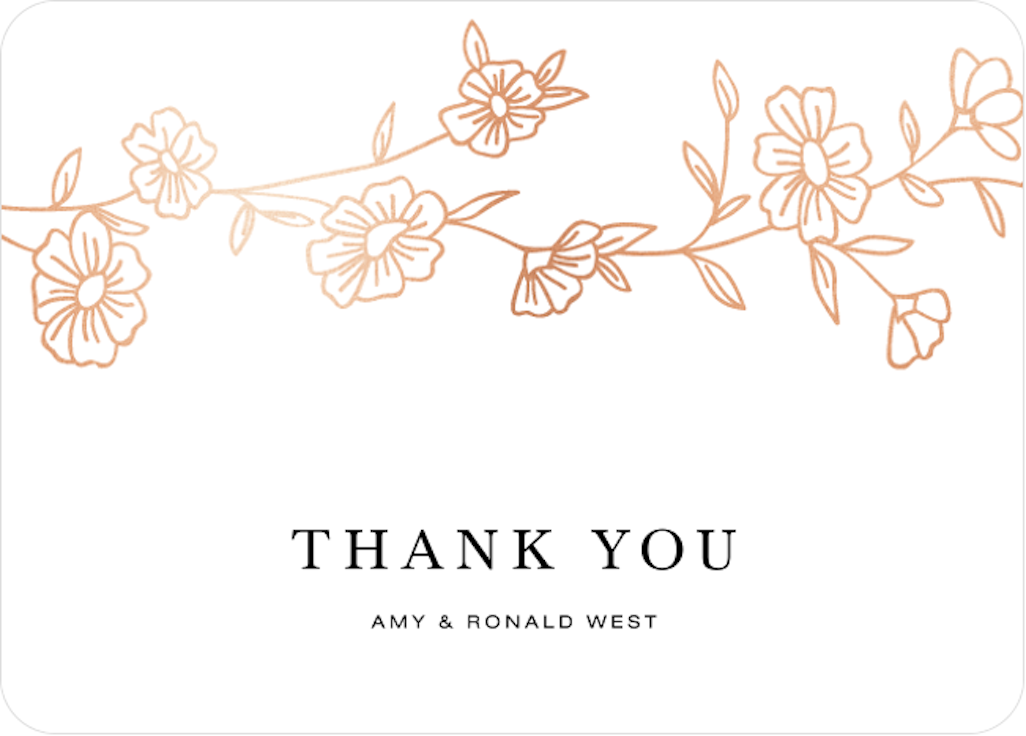 Minimalist Rose Thank You Tag Template Graphic by EvaTemplates