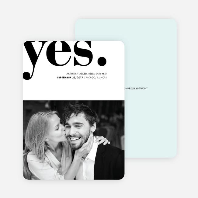 Boldly Typographic Wedding Save The Date Cards | Paper Culture