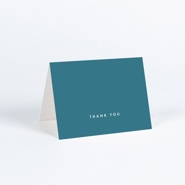 Color Pop Wedding Thank You Cards - Blue