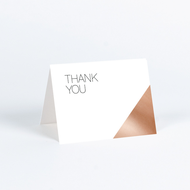 Cornerstones of Bliss Wedding Thank You Cards - White