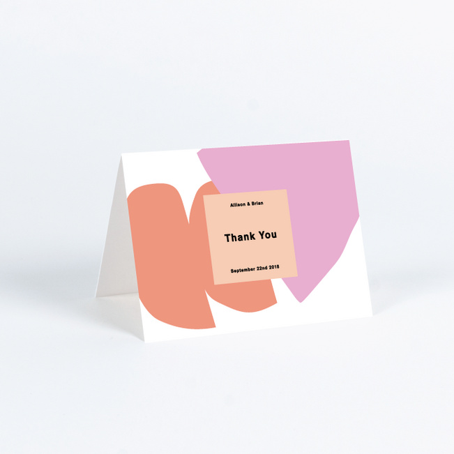 Paper Cuts Wedding Thank You Cards - Orange