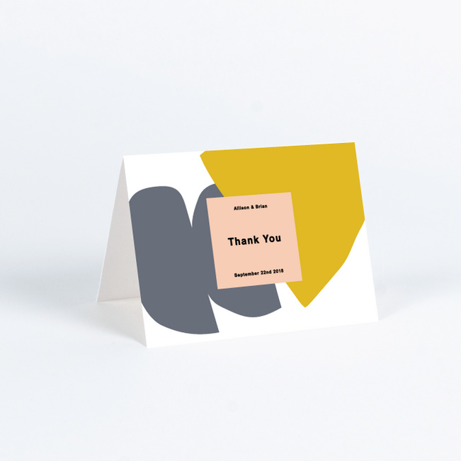 Paper Cuts Wedding Thank You Cards - Gray