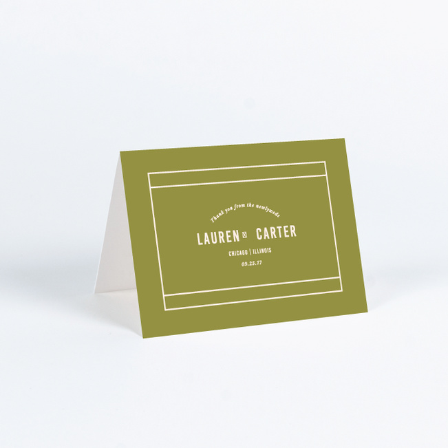 It’s a Date Wedding Thank You Cards - Green