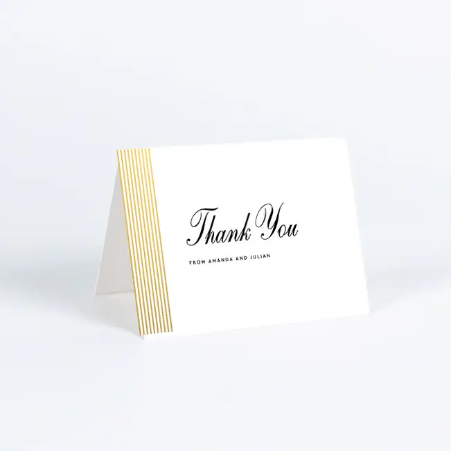 foil sidebar wedding wedding thank you cards paper culture foil sidebar wedding wedding