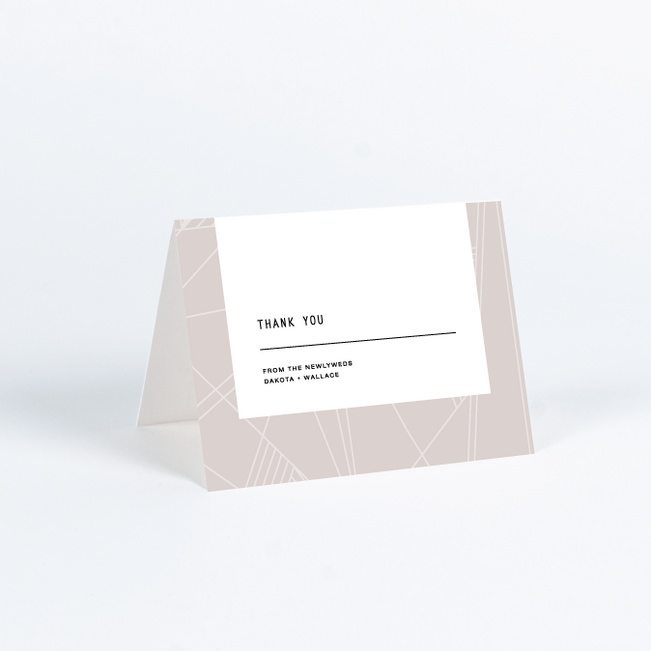 Label It Wedding Thank You Cards - Beige
