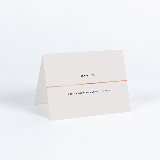 Less is More Wedding Thank You Cards - Beige