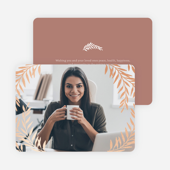 Foil Fabulous Business and Corporate Holiday Cards - Red