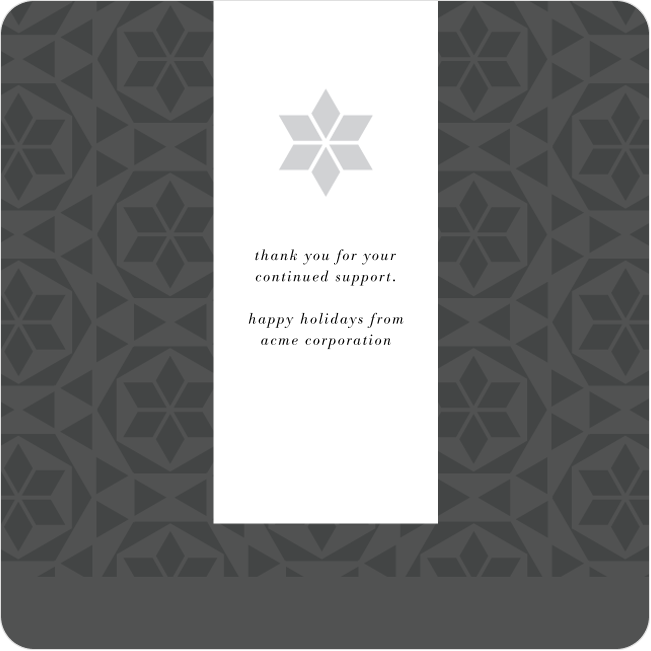 Tiled Snowflakes Business and Corporate Holiday Cards