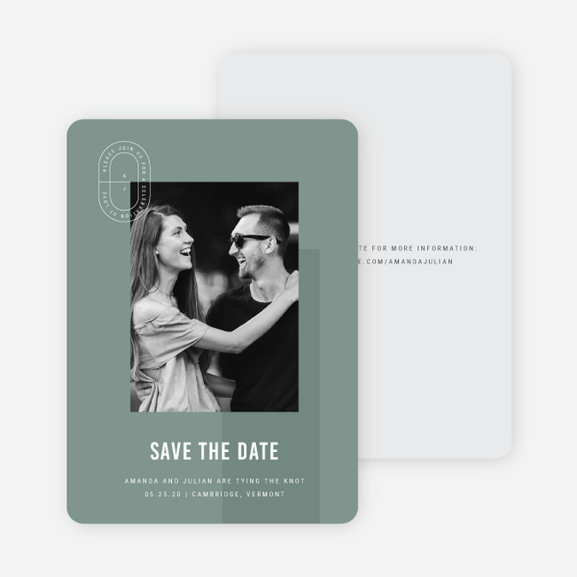 Artisanal Details Save the Date Cards - Green