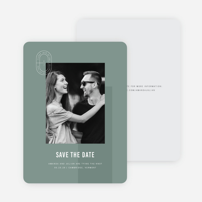 Artisanal Details Save the Date Cards - Green