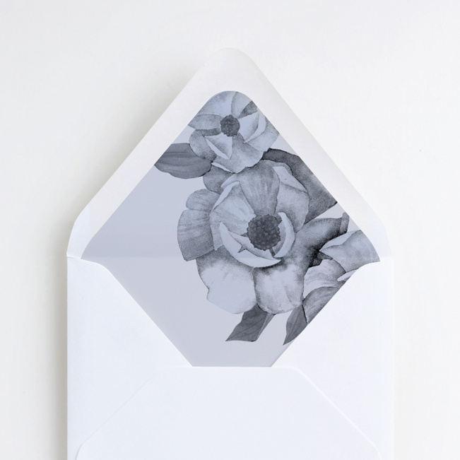 Vintage Wallpaper Wedding Envelope Liners - Blue