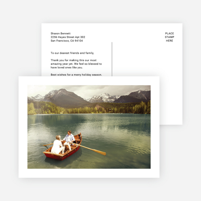 Photo-centric Christmas Photo Cards & Holiday Photo Cards - Black