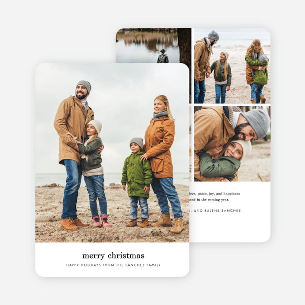 Simple Wish Family Photo Holiday Cards Paper Culture
