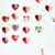 Hearts Abound: 16 Photo Wall Stickers - Red