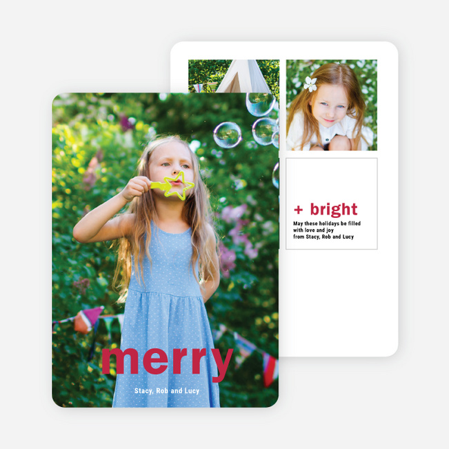 Big Wishes Holiday Christmas Cards - Red