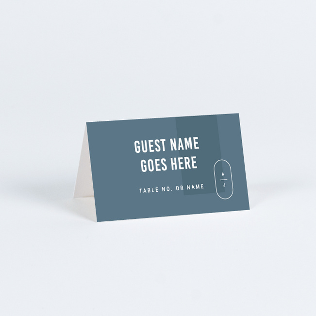 Artisanal Details Wedding Name Cards & Place Cards - Blue