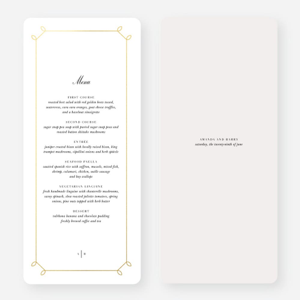 Scroll Wedding Invitations - S-889