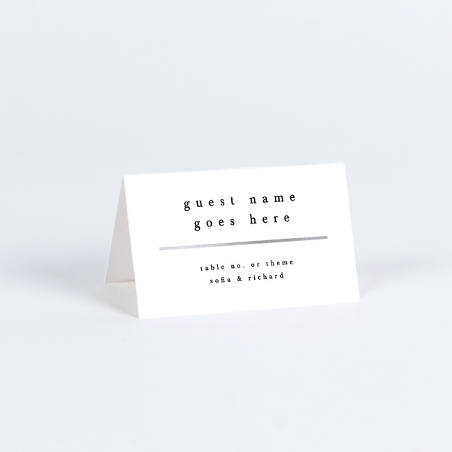 Less is More Wedding Name Cards & Place Cards - White