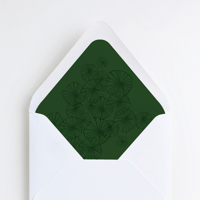 Organic Circles Wedding Liners - Green