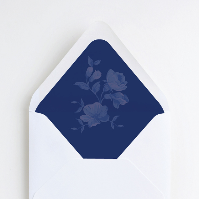 Rosy Outlook Wedding Liners - Blue