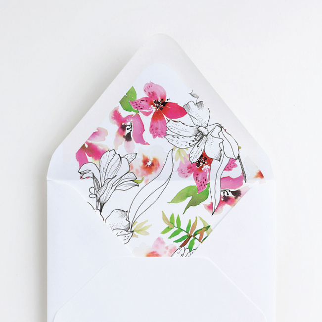 Sophisticated Lilies Wedding Liners - Multi