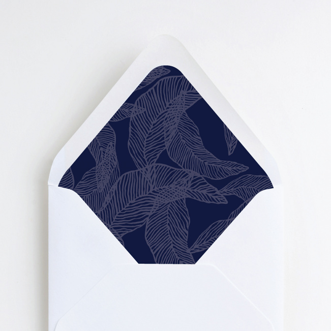 Textile Inspired Wedding Liners - Blue