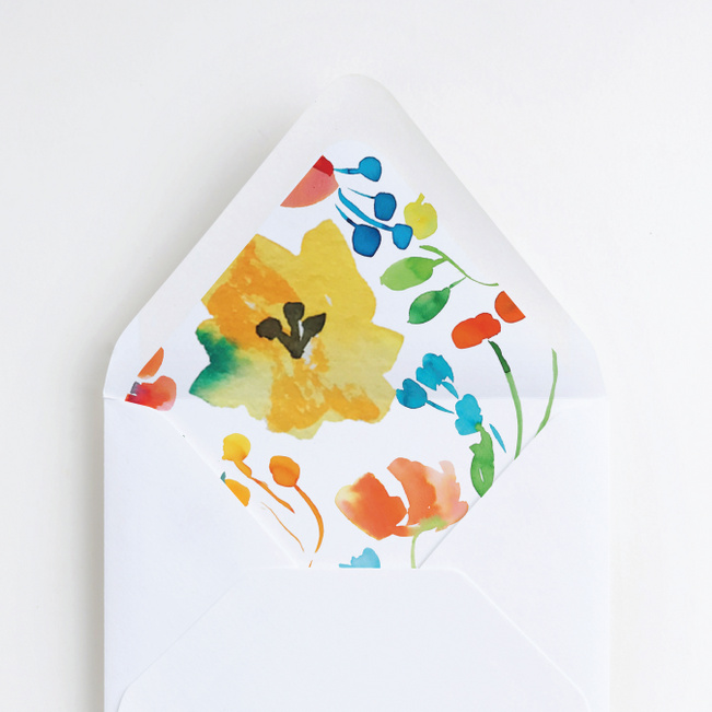 Tropical Celebration Wedding Liners - Multi