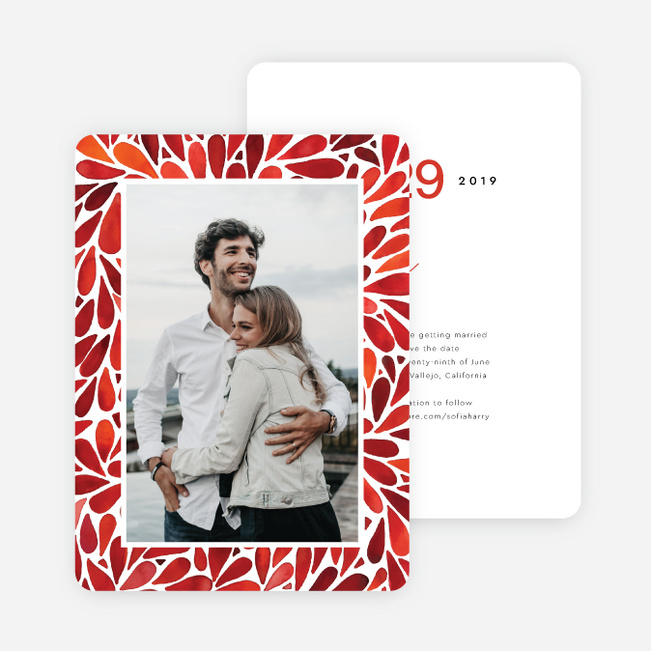 Burst of Romance Wedding Invitation Suites - Red