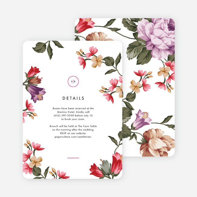 Enchanting Blooms Wedding Invitation Suites - Multi