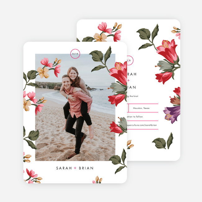 Enchanting Blooms Wedding Invitation Suites - Multi