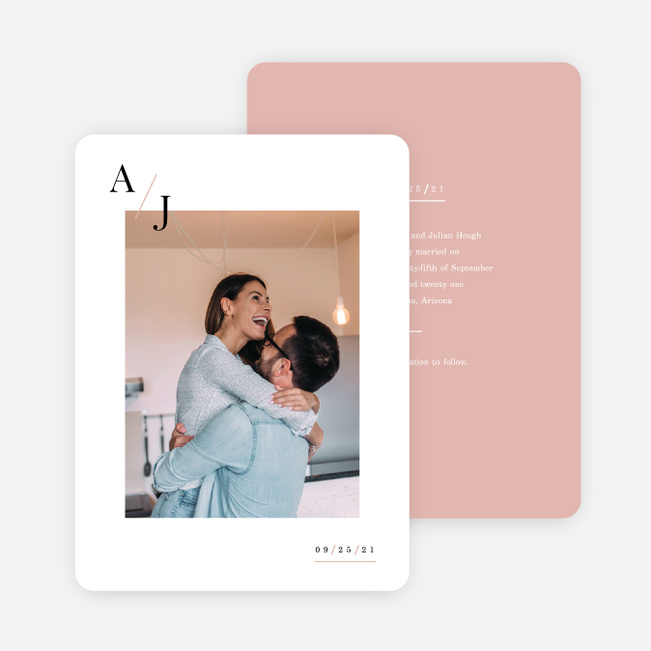 Floral Simplicity Wedding Invitation Suites - Pink