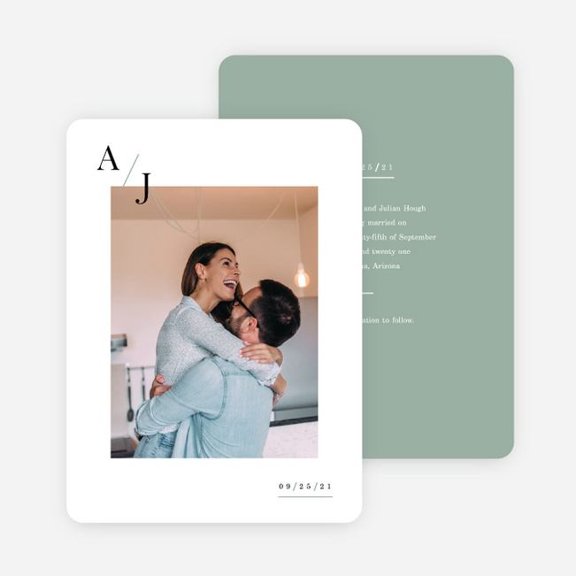 Floral Simplicity Wedding Invitation Suites - Green