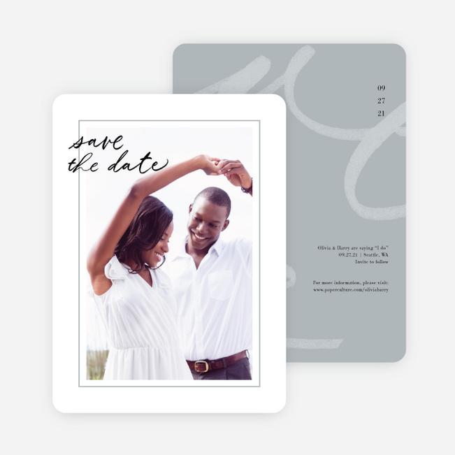 Signature Style Wedding Invitations - Gray