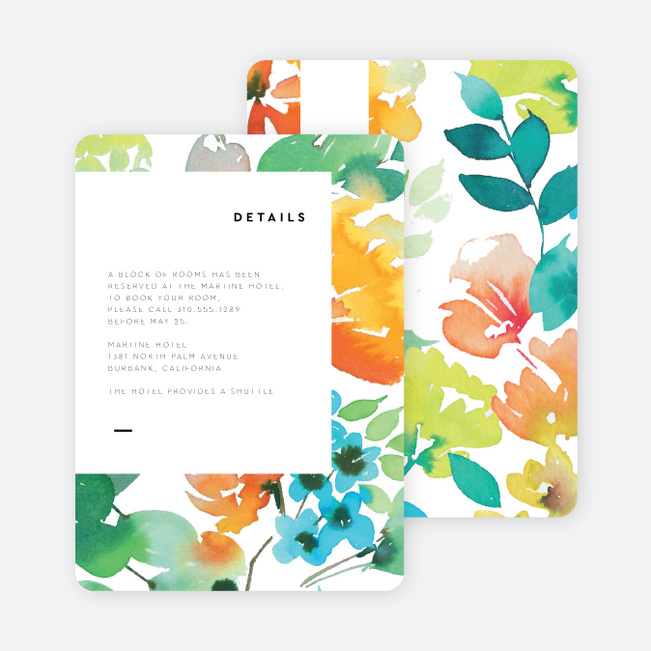 Springtime Watercolors Wedding Invitation Suites - Multi