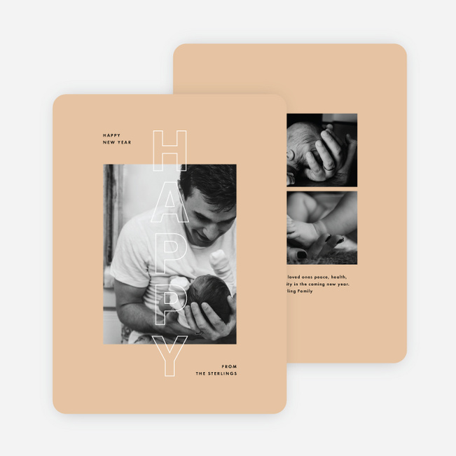 Filled With Happiness Holiday Cards - Orange