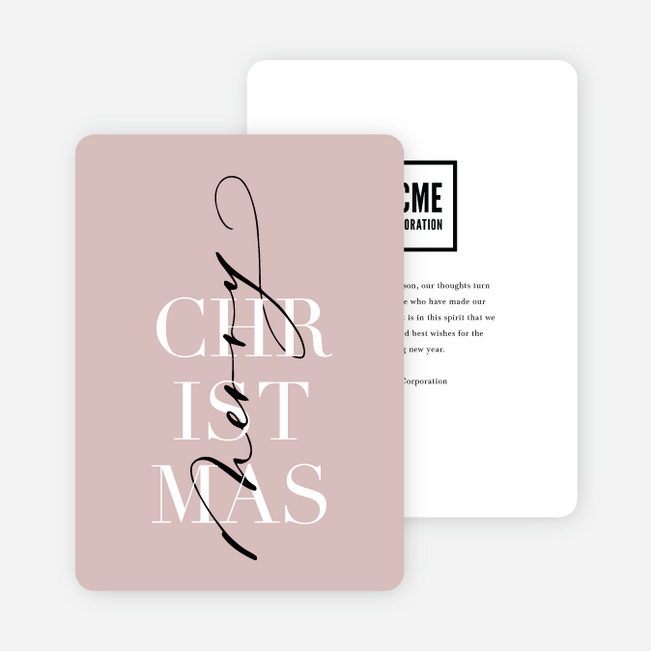 Wrapped Up Christmas Cards - Pink