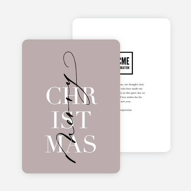 Wrapped Up Christmas Cards - Brown