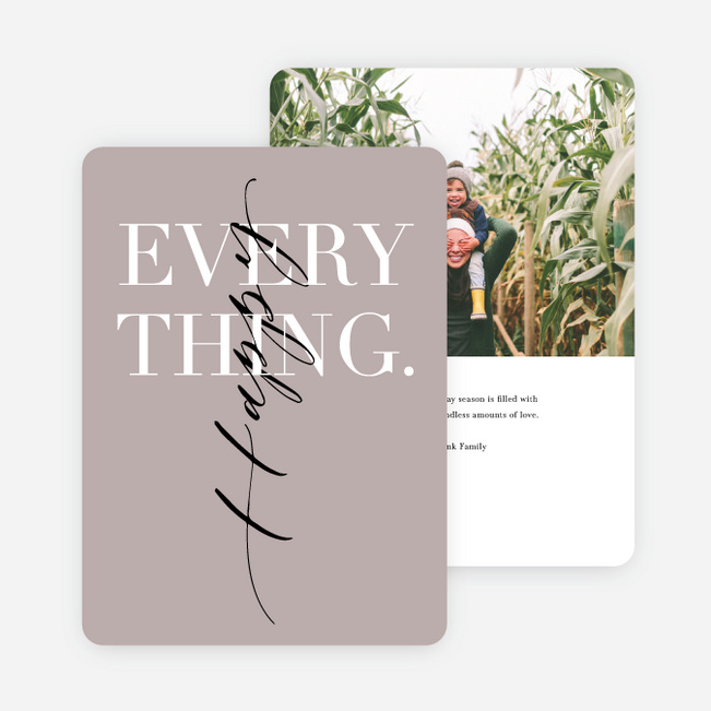 Elegance New Year Cards - Brown